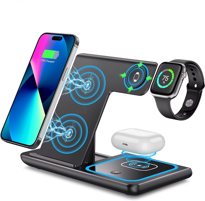 Chargeur sans fil, support de chargeur sans fil 3 en 1 by EcoProd