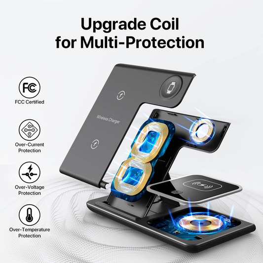 Chargeur sans fil, support de chargeur sans fil 3 en 1 by EcoProd